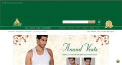 Desktop Screenshot of anandhosieries.com